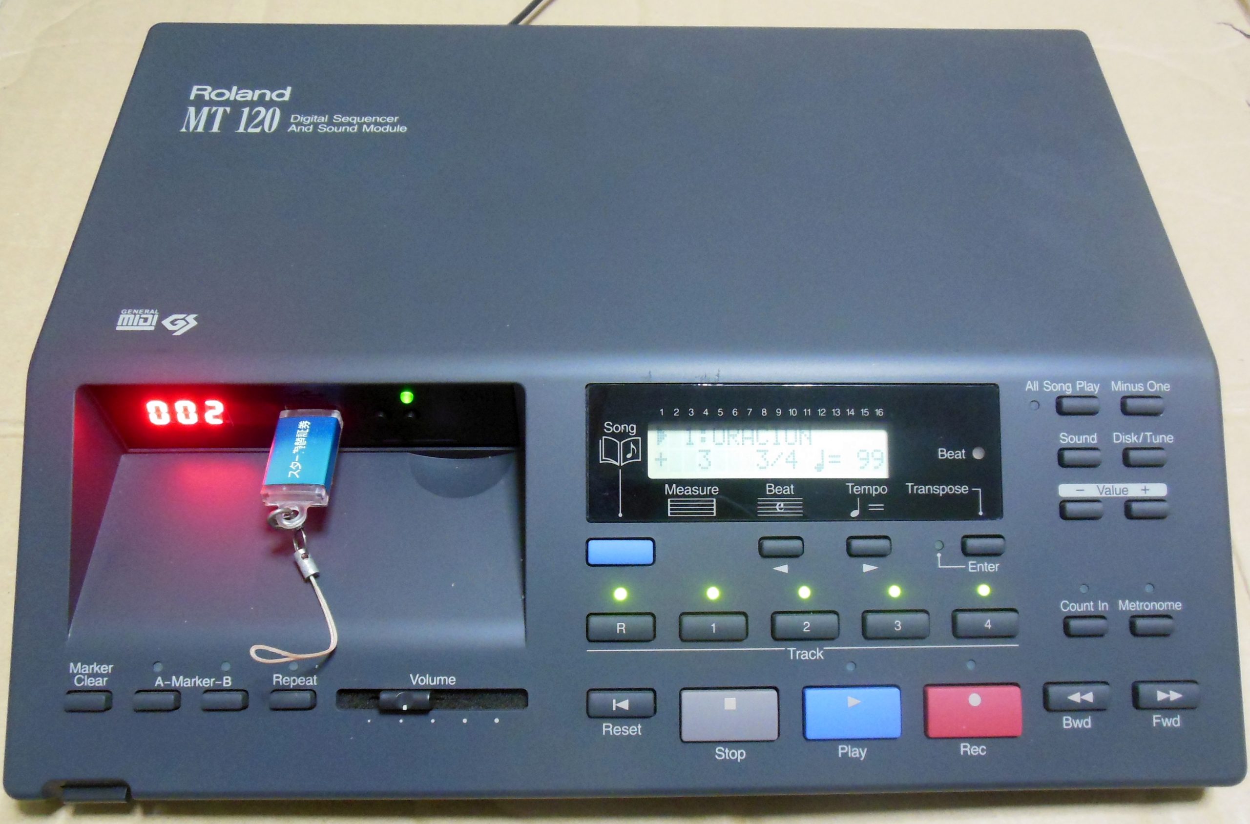 Roland MT-120のフロッピードライブをGOTEK USBフロッピー 